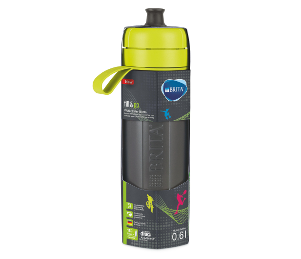Brita Butelka filtrująca FILL&GO ACTIVE 0,6L limonkowa - 416972 - zdjęcie 2